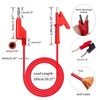 Cleqee 4 mm Stackable Banana Plug to Crocodile Alligator Clips