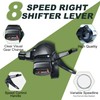 PATHGNAR 8 Bike Shifter Lever, 3x8 Speed Bike Shifter Thumb