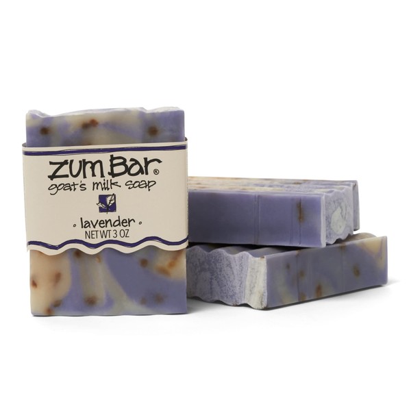 Indigo Wild Zum Bar Goat's Milk Soap - Lavender - 3 oz (3 Pack)