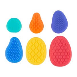 GWAWG 6PCS Fidget Toys Sensory Stone,Textured Worry Stone Fidget,fidget sensory stone toys,non-noise fidget desk toys Stress Calming Toys for Special Needs Anxiety Relief Kids,Adults