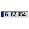 European German License Plate - Gera