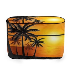 Horeset Hawaii Palm Tree Sunset RV Propane Tank Cover,Camper Propane Tank Cover Double 30lb,Trailer Travel Accessories