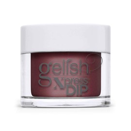 Gelish Xpress Dip A Touch Of Sass - Red Nail Dip Powder, Vibrant Color, Professional Quality, High Shine, Chip-Resistant, 1.5 ounce.