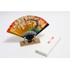 Hasegawa Kyoto Fan, Decorative Fan, Black Dyed Bone Fan Stand,