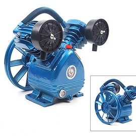 CNCEST 2 HP Air Compressor Pump, V-Type Double Cylinder Air Compressor Pump Head Pneumatic Tool 1500W 115PSI Replacement Pump Suitable for Chemical Industry Food Processing and Other US Stocks