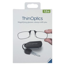 Thin Optics Key-Mount Magnifier Keychain Portable Lightweight (+1.50)