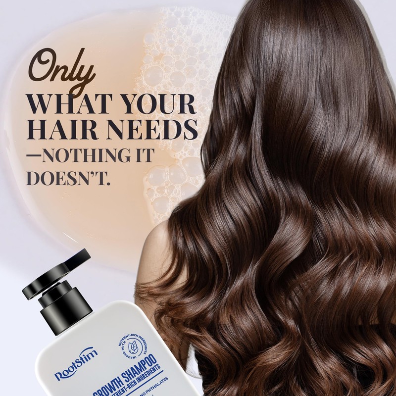Biotin & Rosemary Shampoo for Thinning Hair, Sulfate-Free, Supports Hair