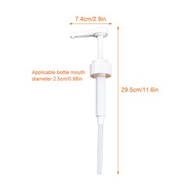 2 Pack Coffee Syrup Pump Universal Syrup Bottle Pump White Syrup Pump Ideal for Coffee Syrups Snow Cones Flavorings & More No Clogging Spilling & Dripping