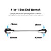 Capri Tools 4-in-1 120-Tooth Box End Reversible Ratcheting Wrench, 9/16,
