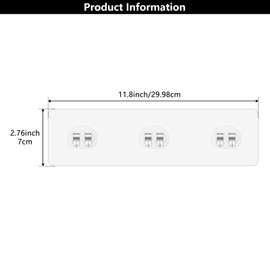 Spiglamm 4 Pack Shower Caddy Adhesive Hooks Replacement, Shower Shelf Adhesive Replacement, Strong Adhesive Shower Hooks for Shower Caddy Shelves Rack Basket Holder