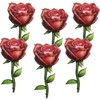 6pcs 38 * 19" Giant Red Rose Balloons Rose Flower