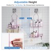 Joqixon Shower Caddy, Upgraded Extended Length Shower Caddy Over Showerhead