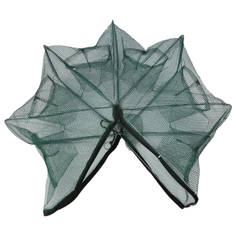 Foldable Nylon Fishing Net Shrimp Minnow Crab Baits Cast Mesh