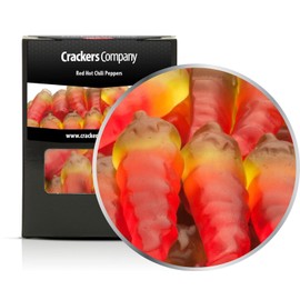 5 x 100 g Gummy Candy Chilli Pepper with Cherry and Chilli Fruit Gum with Chish and Chili Extract Hot Snacking Gluten Free Lactose Free