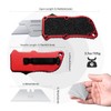 XXV Otf Aluminum Alloy Utility Knife, Retractable Box Cutter,Cute Heavy