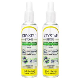 Krystal Stone Desodorante Lemongrass Líquido 250ml Dúo Pack