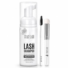 Stacy Lash Shampoo de Pestañas 50 ml con Cepillo - Sin Irritación - Sin Aceite - Hecho en USA