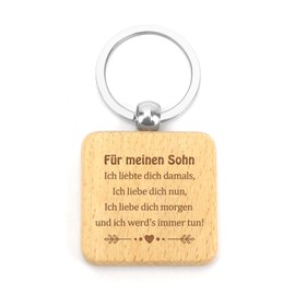 Gift for Son, Son Gifts, Son Gifts from Mum, Father Son Gifts, Gifts for Son, Gift Son, Birthday Gift for Son, Christmas Gifts, Mother Son Gift, Keyring, Woodenkeychain-erzi1, Unit size