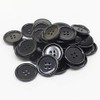 YaHoGa 40 botones de resina negra de 30 mm para