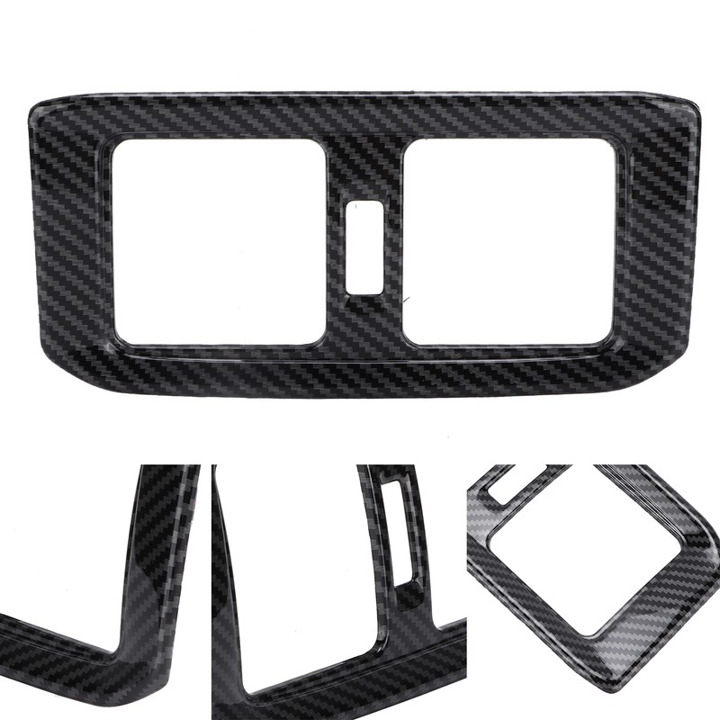 Rear Air Conditoner Outlet Vent Cover Panel Trim Carbon Fiber
