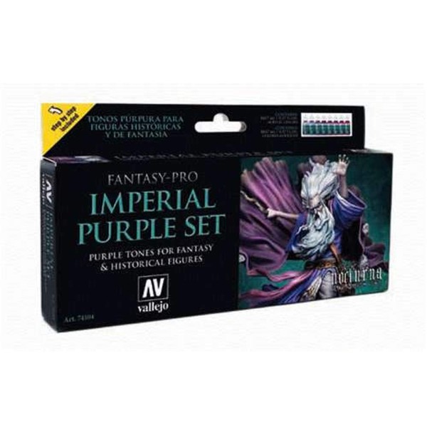 Vallejo VJ74104 Fantasy-Pro Imperial Set Toy, Purple