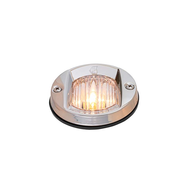 attwood 6356D7 Round Incandescent Marine Boat 3-Inch Flush Transom Light