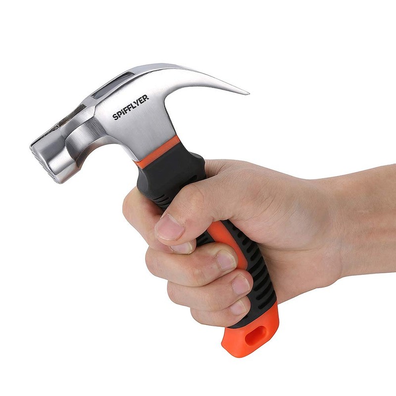 Spifflyer 8oz Magnetic Small Hammer Stubby Hammer and Nails Tool,