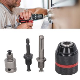 Portabrocas manual, portabrocas de ajuste automático Ahorro de mano de obra 1/2‑20UNF Montaje moleteado 2~13 mm Sujeción firme para destornillador de impacto