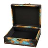 LIKEUDO Wooden Decorative Jewelry Storage Box with Map Pattern Treasure