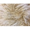 HomeRoots 20 Gold Genuine Tibetan Lamb Fur Pillow With Microsuede