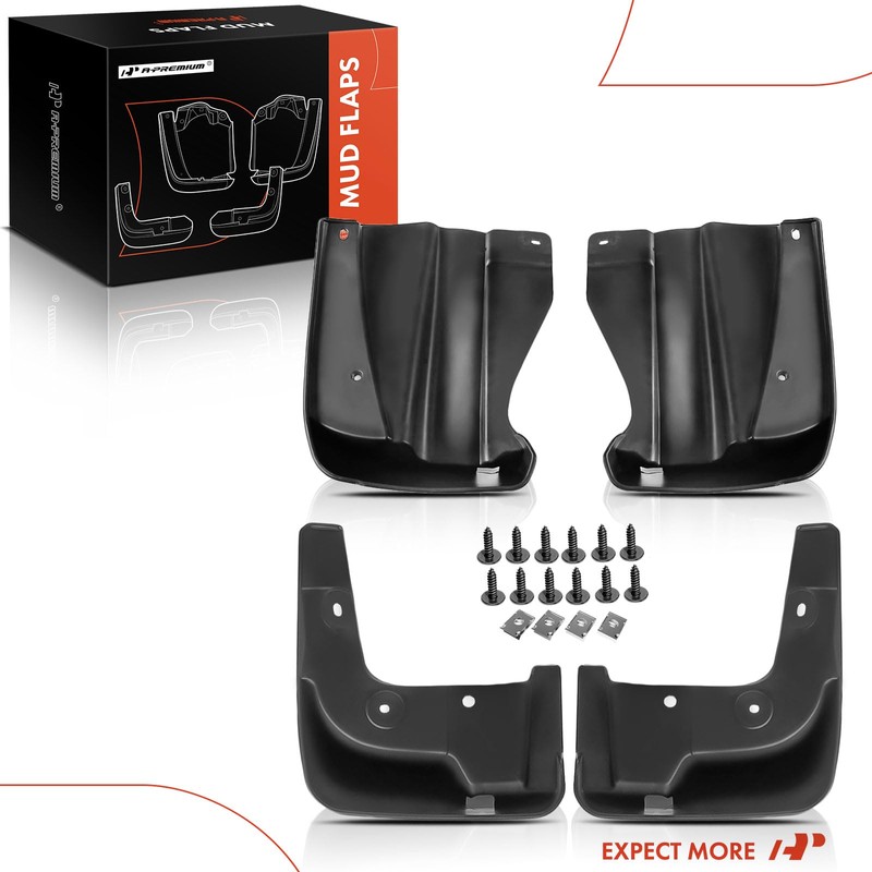 A-Premium Set of 4PCS Mud Flaps Splash Guards Mudguards Mudflaps