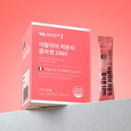 Vitamin Village 100% Italian Low Molecular Collagen 1000 30 sachets, 1 pack / 비타민마을 100% 이탈리아 저분자 콜라겐 1000 30포, 1개