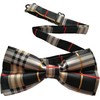 UtopyaUK Mens Bow Tie Satin Novelty Adjustable Clip Fastening Pre