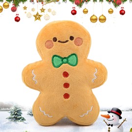 xinrongda Soft Toy of Gingerbread Men, 7 Inch Christmas Teddy Plush Toys for Baby Gifts, Gingerbread Stuffed Animal for Christmas Decor, Cuddly Toy for Boys, Girls, Family, Friends, Kids