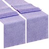 LuoluoHouse Burlap Table Runners Lavender Table Runner 2 Pack 13x84