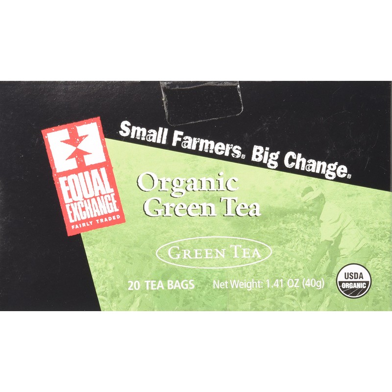 Equal Exchange Organic Green Tea, 20-Count (Pack of 3)