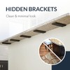 Iron Supports Hidden Flat Countertop Bracket - Heavy Duty Straight