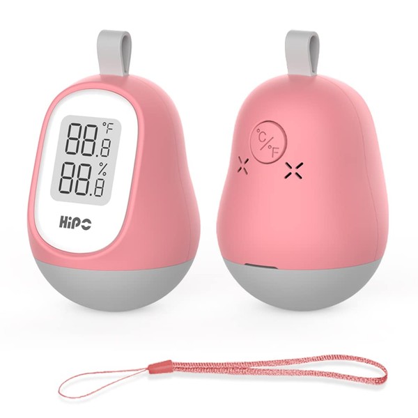 Reptile Tank Thermometer, Mini, Wireless,HD E-Paper Digital Indoor Room Thermometer