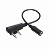 Retevis TCK01 2-Pin to 3.5mm Audio Adapter for Walkie Talkies,