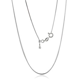 FashionJunkie4Life Sterling Silver Adjustable Snake Chain | 14" - 22" 0.8mm Chain with Spring Ring Clasp | Stylish Adjustable Length Gift for Women & Men
