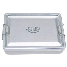 MFH Waterproof Aluminium Box, Silver, 13.3 x 9.2 x 3.4 cm