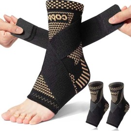 Jiangyun Ankle Brace 2 Pack, Adjustable Compression Stabiliser