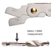 52 Sheets Metric/Whitworth Stainless Steel Thread Gauge 60/55 Degree Measuring