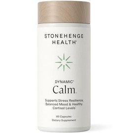 Stonehenge Health Dynamic Calm - 600mg KSM-66 Ashwagandha with L-theanine, Rhodiola Rosea, Holy Basil, and Magnesium Glycinate, Daily Stress and Mood Support, Non-GMO, 60 Vegetarian Capsules