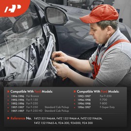 A-Premium 20.13 Inch Door Latch Release Cable Compatible with Ford F-150 1992-1996, F-250 1992-1997, F-250 HD 1997, F-350 1992-1997, F-700/F-800 1994-1998, F-Super Duty, Bronco, Left or Right