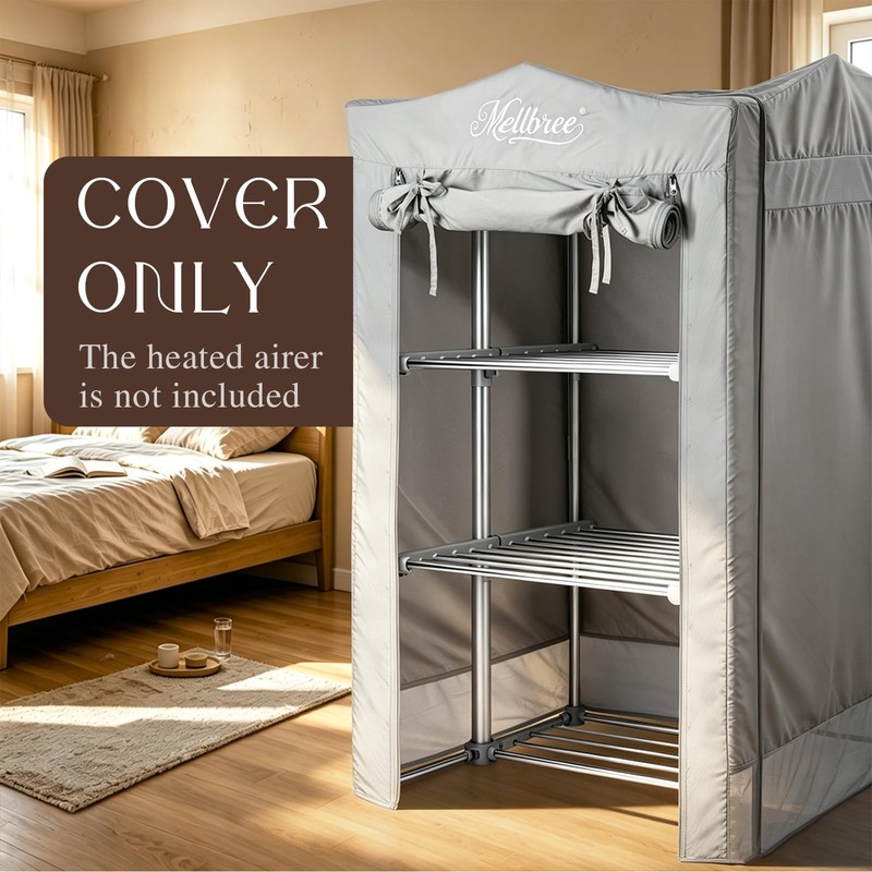 Mellbree Heated Airer Cover for DrySoon Deluxe 3-Tier Airer.