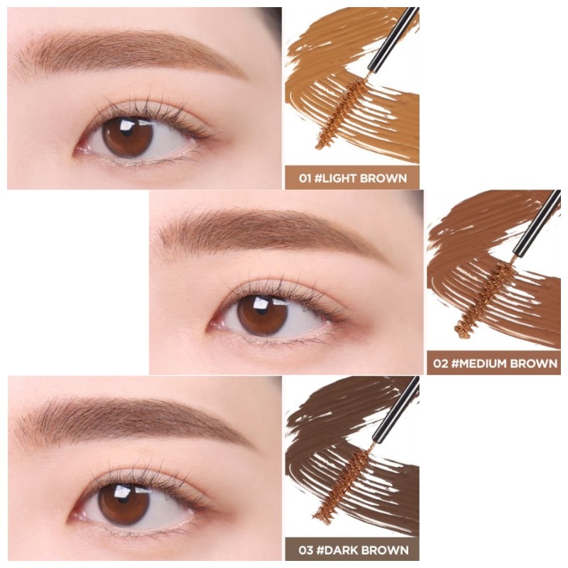LILYBYRED Skinny Mes Brow Mascara 3.5g, Color:03 Dark Brown