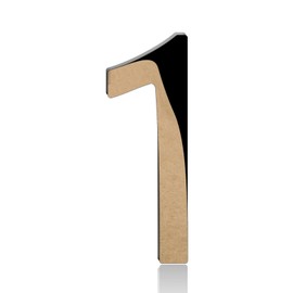 4 Inch Self Adhesive House Numbers, Black Acrylic House Address Letters and Numbers for Outside, Ideal for Garden, Mailboxes, Rooms, Apartments, Offices, and Hotels (1)
