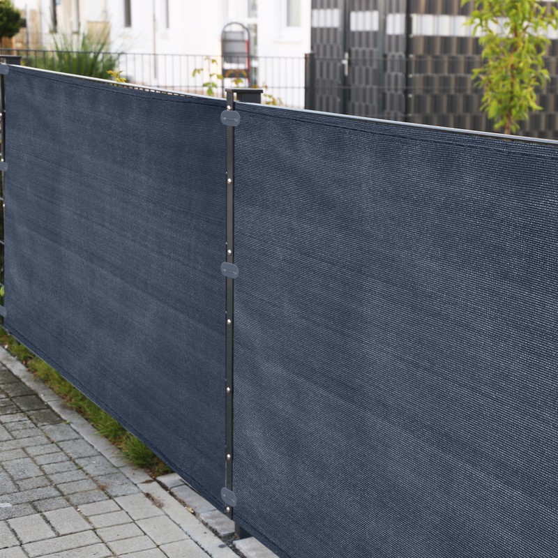 Relaxdays Privacy Screen Attachment, 52 Mounting Wires & Plates, Mounting