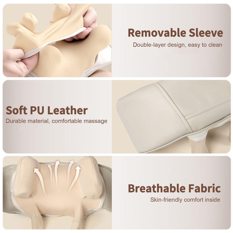 iRest 4D Cordless Neck and Shoulder Massager with Heat, Electric